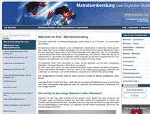 Tablet Screenshot of matratzenberatung.com